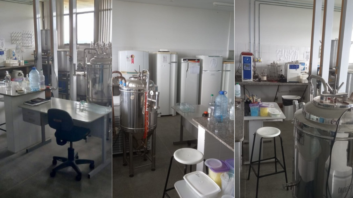 Parte interna do laboratório LAF: Foto: Equipe do LAF. 