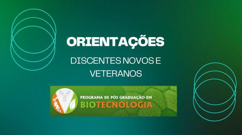Orientações para discentes novos e veteranos