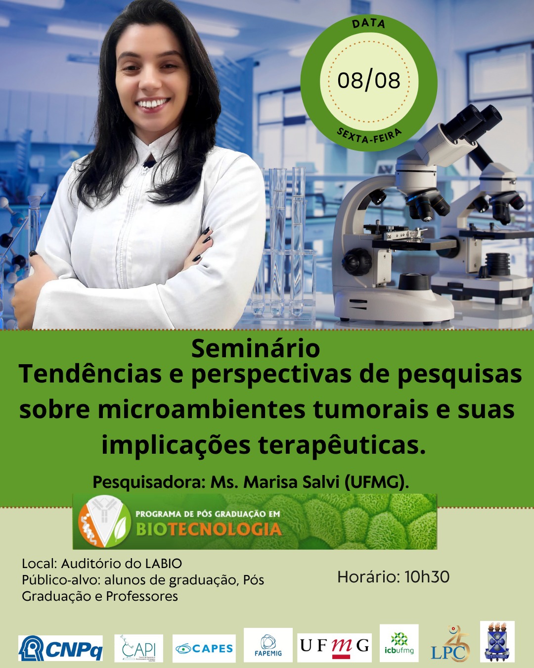 Seminário acontecerá para dia 08/08/2025