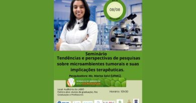 Seminário agendado para dia 8/8/2025
